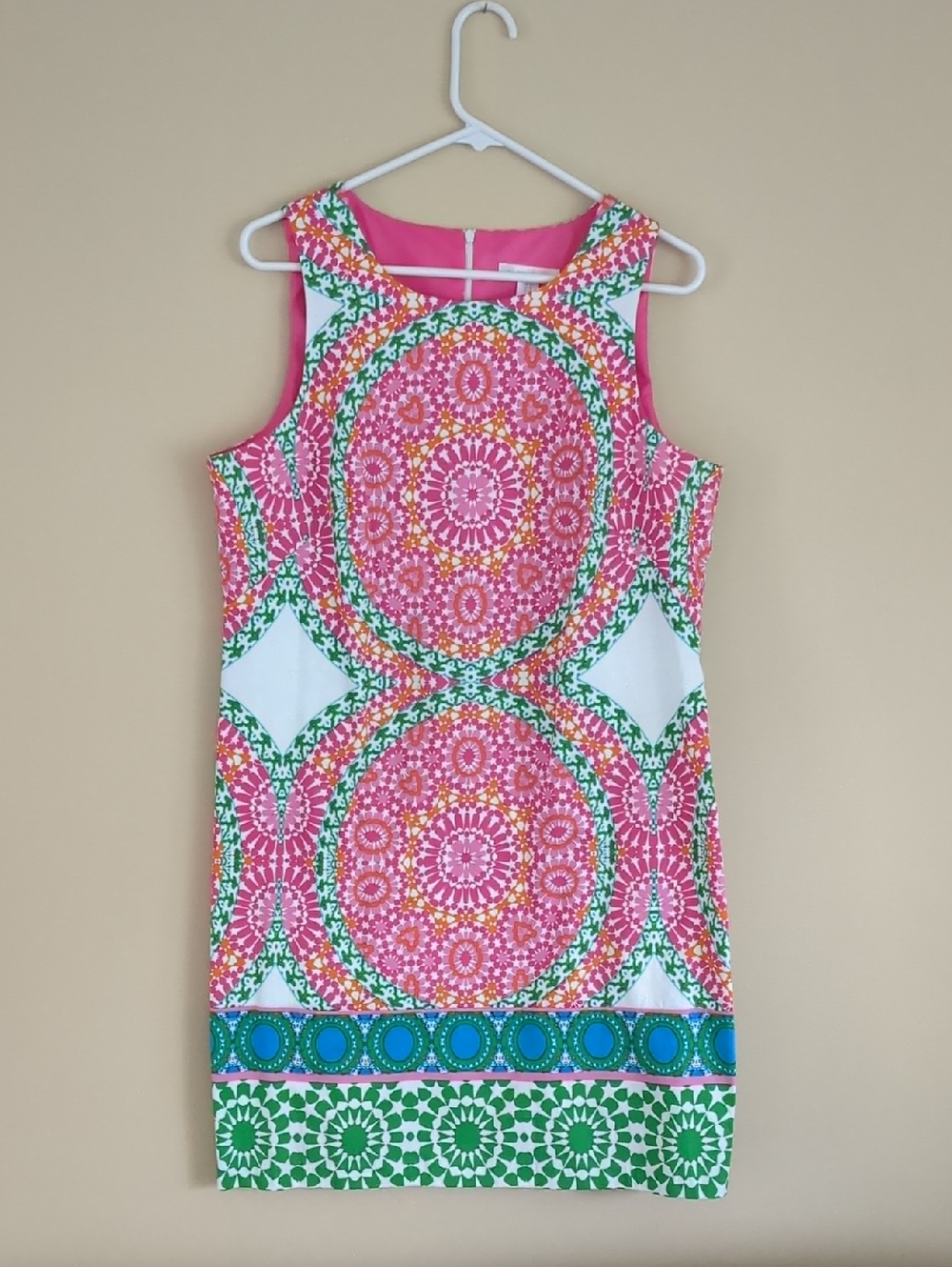 14 London Times Bright Colorful Dress